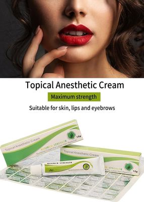 10g Creme de adormecimento de tatuagem por 3-4 horas Indolor com espessura de 2-3 mm e aplicação de 50-60 minutos