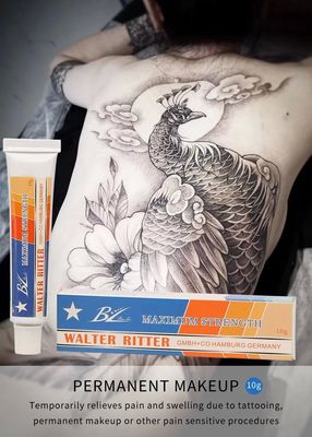 OEM/ODM Maquiagem semipermanente não gordurosa Creme anestésico para tatuagem 10g alívio da dor de ação rápida