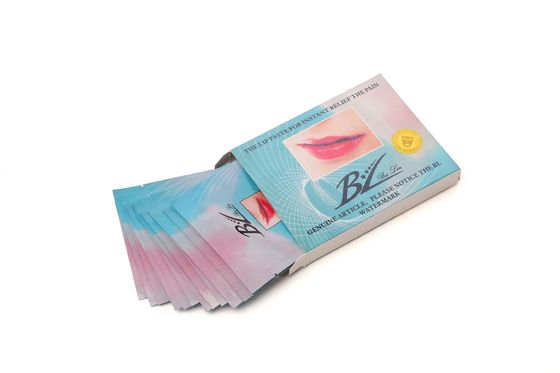 12 Peças/Caixa Adesivo para Dormência Labial Não Descartável com Efeito Real para Alívio da Dor e Dormência Rápida