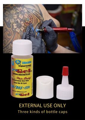 Gel anestésico de tatuagem de ação rápida com 2% de lidocaína e 1,5% de tetracaína para alívio da dor com força máxima