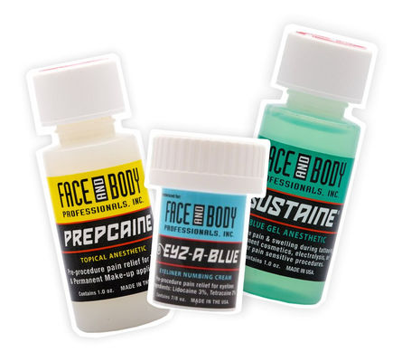 Gel anestésico de tatuagem de acção rápida com 2% de lidocaína e 1,5% de tetracaína para aliviar a dor em 1,2 oz/pcs.