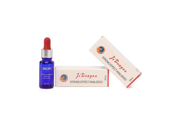 Solução de anestesia de tatuagem de ação rápida Jilong 20 ml/flasca para alívio da dor Pára o sangramento e previne alergias