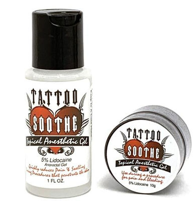 Gel anestésico para tatuagem com 5% de lidocaína e 4% de tetracaína, 1 FL OZ, para alívio da dor