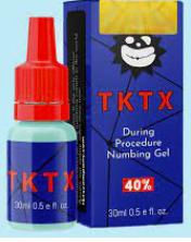 Gel anestésico TKTX 15ml de ação rápida, gel azul com 9% de lidocaína para alívio da dor