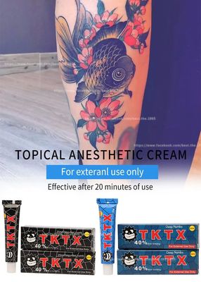 Creme Anestésico Tktx Numb 55% 75% Original para Tatuagem, Pomada Anestésica a Laser, Tktx Strong Numbing Cream Atacado, Preço de Fábrica OEM, Cor Branca e Rosa, Creme Tktx Numb