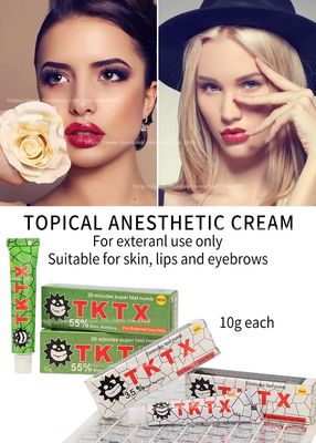 Creme Anestésico Tktx Numb 55% 75% Original para Tatuagem, Pomada Anestésica a Laser, Tktx Strong Numbing Cream Atacado, Preço de Fábrica OEM, Cor Branca e Rosa, Creme Tktx Numb