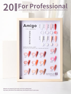Cores polonesas da extensão 56ML 20 do gel UV colorido da resina inodoras
