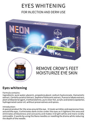 Soro original do olho do alvejante da injeção de Mesotherapy do soro do olho do enrugamento do tipo de néon anti