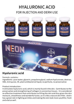 Clareando a pele meso do soro da terapia que ilumina as injeções 5ml ácidas hialurónicas antienvelhecimento