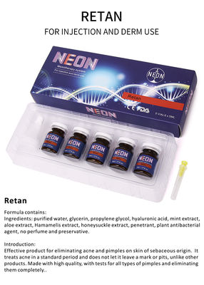 Essência pura do soro meso de néon do tratamento da acne da injeção 5ml do soro da terapia