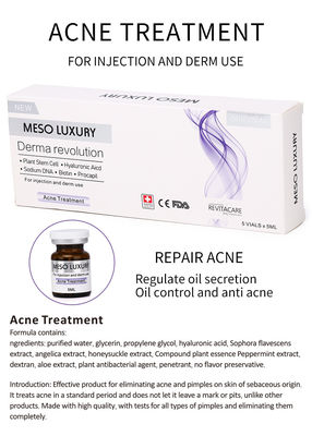 Os pontos vermelhos de Mesotherapy da injeção luxuosa do soro da juventude descascam o tratamento da injeção da acne
