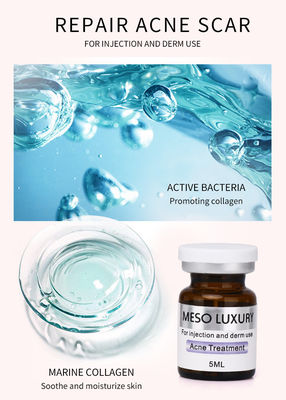 Os pontos vermelhos de Mesotherapy da injeção luxuosa do soro da juventude descascam o tratamento da injeção da acne
