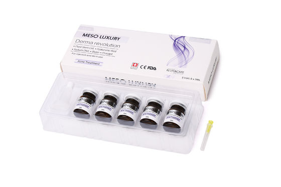 Os pontos vermelhos de Mesotherapy da injeção luxuosa do soro da juventude descascam o tratamento da injeção da acne
