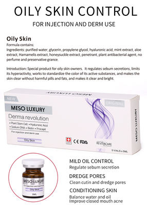 Tratamento com Exossomos Skin Booster MESO Serum Solução de Mesoterapia para Pele Oleosa