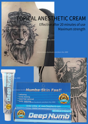 Creme de tatuagem para insensibilização profunda de boa qualidade Creme de insensibilização rápida de lidocaína