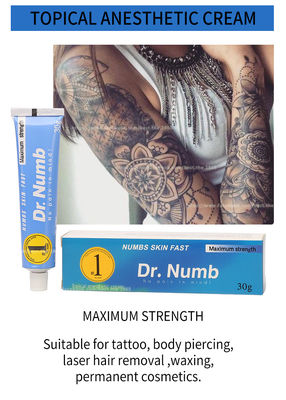 Creme anestésico para maquiagem permanente Dr. Limpa dormentes