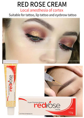 O creme Numbing do Lidocaine permanente vermelho da composição de Rose Numb Anesthetic Cream 10g aplica-se por 20 minutos insensibilizado por 5-6 horas
