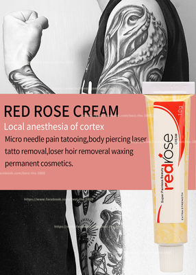 O creme Numbing do Lidocaine permanente vermelho da composição de Rose Numb Anesthetic Cream 10g aplica-se por 20 minutos insensibilizado por 5-6 horas