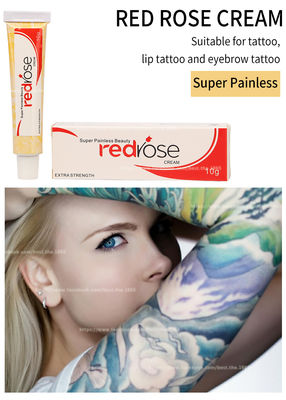 O creme Numbing do Lidocaine permanente vermelho da composição de Rose Numb Anesthetic Cream 10g aplica-se por 20 minutos insensibilizado por 5-6 horas