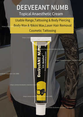 Da tatuagem insensibilizado do creme do Lidocaine de Deeveeant do alívio das dores cor cor-de-rosa branca não oleosa de creme anestésica do inchamento 10g anti
