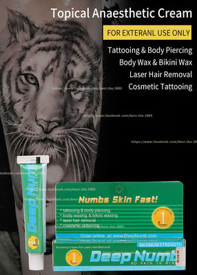Da tatuagem anestésica insensibilizado profunda do Lidocaine de TKTX a dor de creme da parada 10g aplica 20 minutos efetua a duração por 3 horas