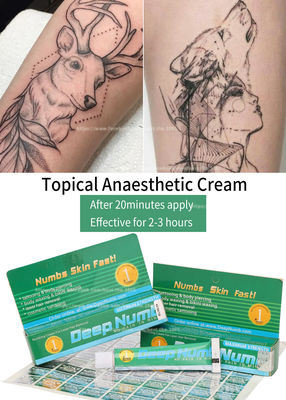 Da tatuagem anestésica insensibilizado profunda do Lidocaine de TKTX a dor de creme da parada 10g aplica 20 minutos efetua a duração por 3 horas