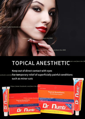 Creme anestésico insensibilizado não oleoso do Lidocaine do Dr. Numb 30g do creme para a remoção do cabelo do laser da tatuagem da sobrancelha do bordo