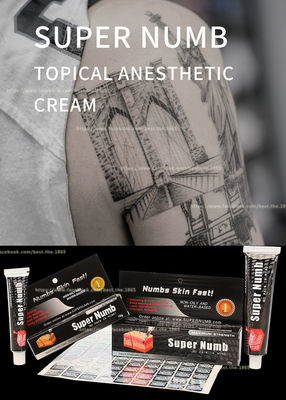O creme branco cor-de-rosa de creme da dor insensibilizado super da parada da tatuagem de 10g 30g aplica-se para 20mins eficaz por 3 horas de preço de grosso