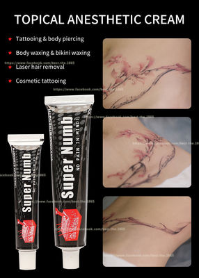 O creme branco cor-de-rosa de creme da dor insensibilizado super da parada da tatuagem de 10g 30g aplica-se para 20mins eficaz por 3 horas de preço de grosso