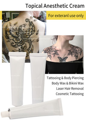 Encerando do Lidocaine 30g branco anestésico insensibilizado branco indolor do creme do tubo 30G da tatuagem o creme tópico