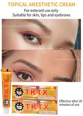 Creme Numbing amarelo original 10g Microneedling de TKTX para a remoção do cabelo do laser