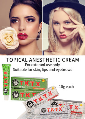 Creme Numbing amarelo original 10g Microneedling de TKTX para a remoção do cabelo do laser