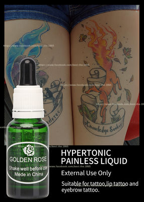 Creme Numbing da tatuagem dourada da sobrancelha de Rose Tattoo Anesthetic Numbing Liquid