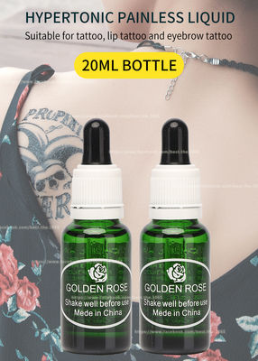 Creme Numbing da tatuagem dourada da sobrancelha de Rose Tattoo Anesthetic Numbing Liquid