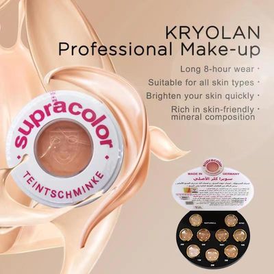 Os cosméticos de Supracolor do controle do óleo da fundação da composição do OEM Kryolan enfrentam o pó