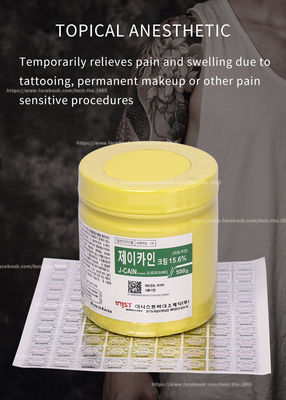Do pacote verde original de creme do OEM da etiqueta 15.6%/29.9% da qualidade da tatuagem de J CAIN 500g 29,9% bom preço Numbing