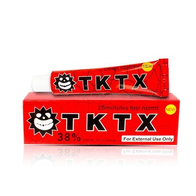 Creme anestésico de creme Numbing dos cuidados posteriores da tatuagem da sobrancelha da UGP da tatuagem vermelha de TKTX