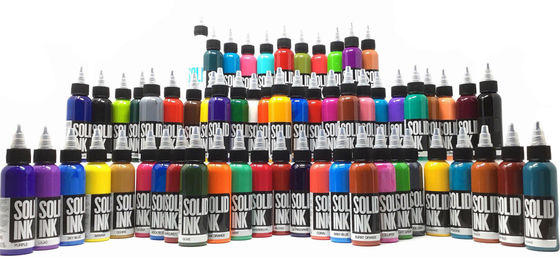 A tinta 60ML 120ML FDA da tatuagem da tinta contínua do Bordéus aprovou a tinta da tatuagem
