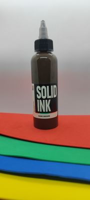 Tinta orgânica Brown escuro 30ML 260ML da tatuagem da tinta contínua do vegetariano não tóxico
