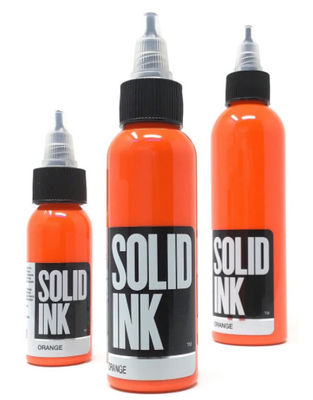 Tinta alaranjada 30ML 60ML 120ML 260ML da tatuagem do corpo contínuo da tinta da tatuagem do pigmento permanente puro da composição