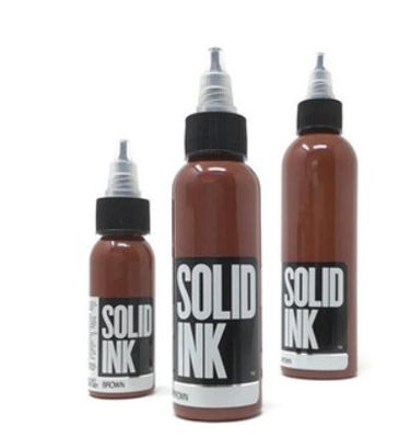 Pigmento orgânico permanente puro da tatuagem do pigmento 30ML 60ML 120ML 260ML da composição da tinta contínua da tatuagem de Brown