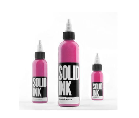 Tinta permanente da tatuagem do pigmento 30ML 60ML 120ML 260ML FDA da composição da micro tatuagem natural fúcsia da tinta contínua