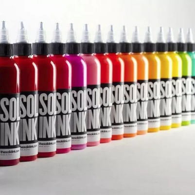 Pigmento não perigoso 30ML contínuo 60ML da tinta da tatuagem das cores com glicerina
