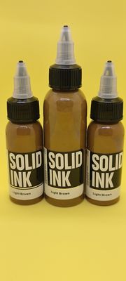 Luz contínua do pigmento do micro da tinta da tatuagem de 60ML 120ML - tinta marrom da tatuagem