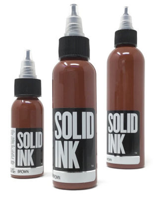 60ML 120ML Solid Tattoo Ink Micro Pigment Light Brown Tattoo Ink
