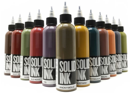 60ML 120ML Solid Tattoo Ink Micro Pigment Light Brown Tattoo Ink