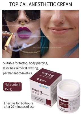 creme tópico do Lidocaine 450G/creme Numbing para a composição permanente da tatuagem de Microneedling da cara
