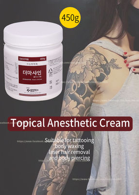 creme tópico do Lidocaine 450G/creme Numbing para a composição permanente da tatuagem de Microneedling da cara