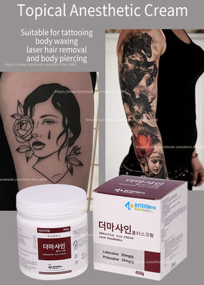 creme tópico do Lidocaine 450G/creme Numbing para a composição permanente da tatuagem de Microneedling da cara