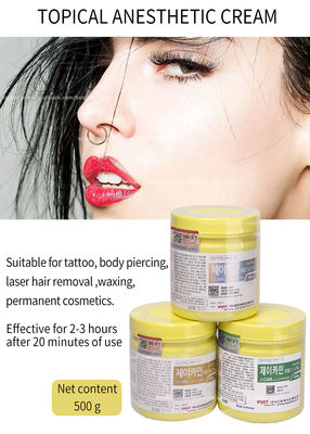 15,6% 29,9% J CAIN Numb Anesthetic Cream cor estável do creme do Lidocaine da tatuagem de 500 gramas para a tatuagem